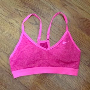 Hot Pink Strappy Nike Sports Bra